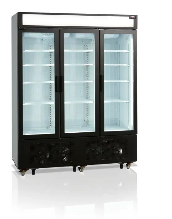 Soldes Congélateurs verticaux de vitrine 3 portes 1252 litres avec caisson lumineux