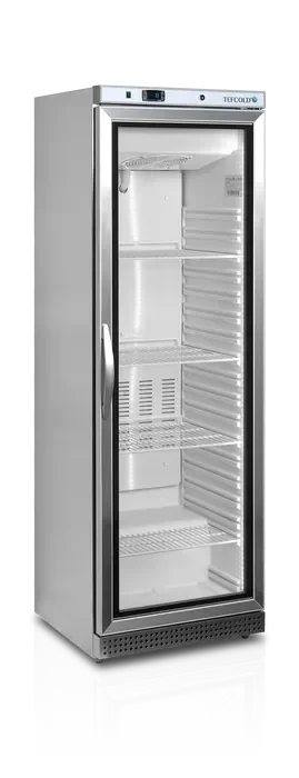 Congélateurs verticaux de vitrine 400 litres inox avec porte vitrée Dernière Chance