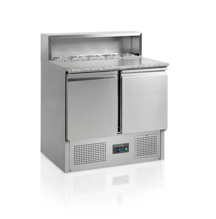 Dernière Chance Comptoir à pizza gn1/1 saladette premium inox 304
