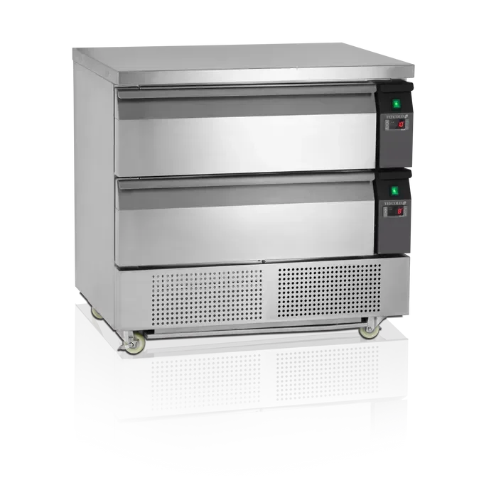 Certifié Soubassement polyvalent froid positif et négatif gn2/1 avec tiroirs 179 litres