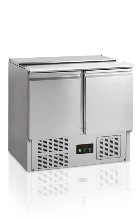 Achat Immédiat Comptoir pour saladette 2 portes ouvert pour bacs