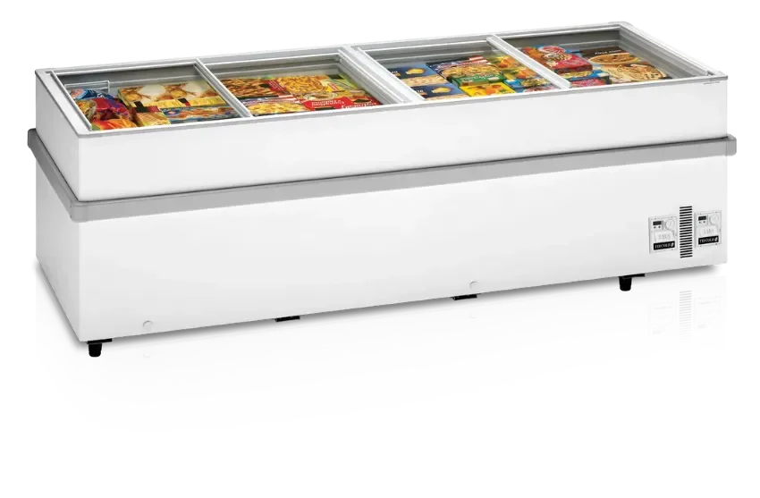 Prix Réduit Congélateur de libre service installation en îlot blanc 1032 litres