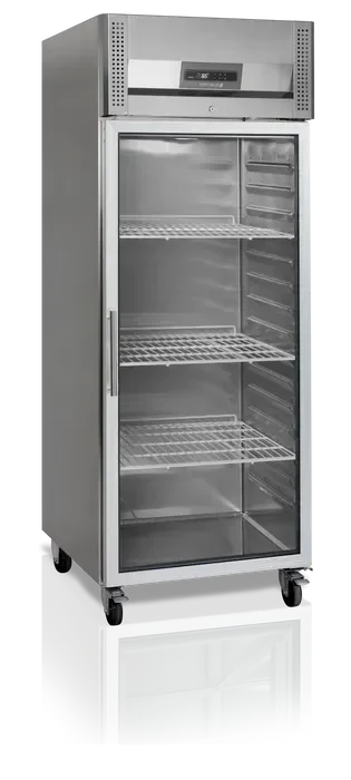 Affaire À Saisir Réfrigérateur vertical gn2/1 650 litres extérieur inox porte aluminium