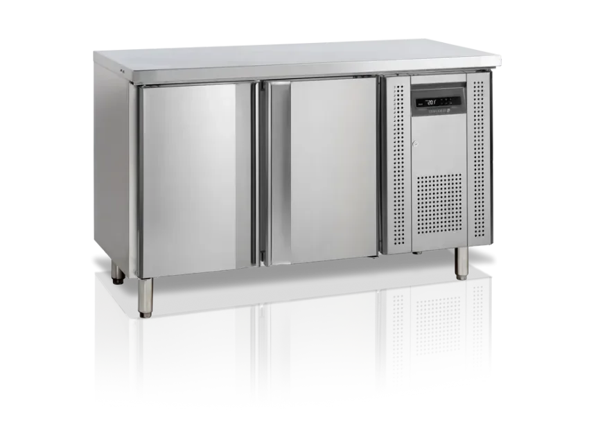 Timbre desserte réfrigérée 2 portes centrale 240 litres premium inox 304 Satisfait Ou Remboursé