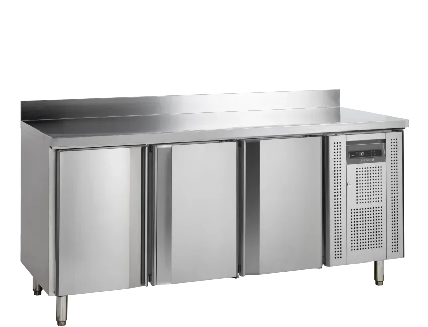 Timbre desserte réfrigérée 3 portes 360 litres premium inox 304 Prix Bas