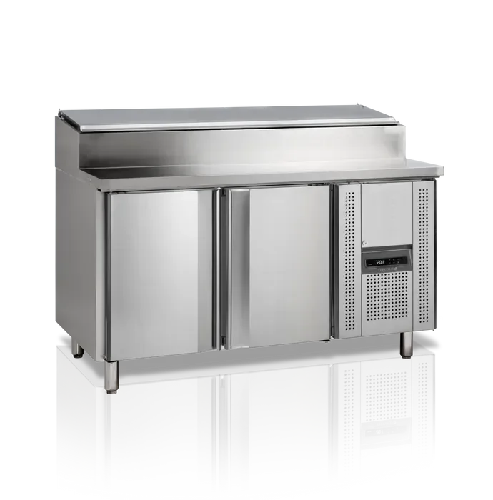 Comptoir de préparation de sandwich 2 portes 600x400 362 litres premium inox 304 Solde