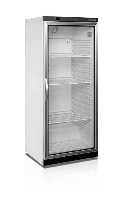 Réfrigérateur vitré gn2/1 605 litres extérieur blanc porte aluminium Solde