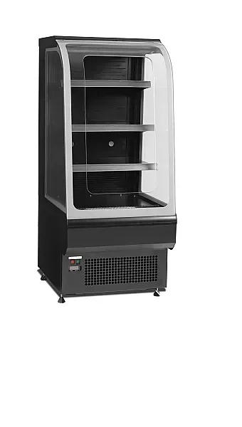 Promotion Vitrine réfrigérée libre service basse full black 600 x 740 x 1395 mm 219 litres