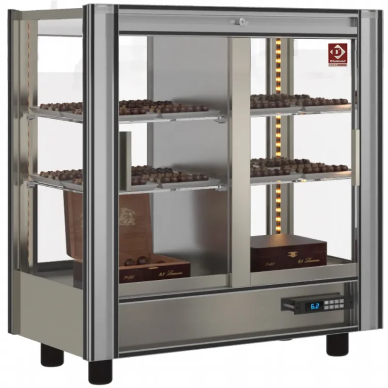 Vitrine à chocolat réfrigérée modulable traversante 216 l positive Dernière Chance