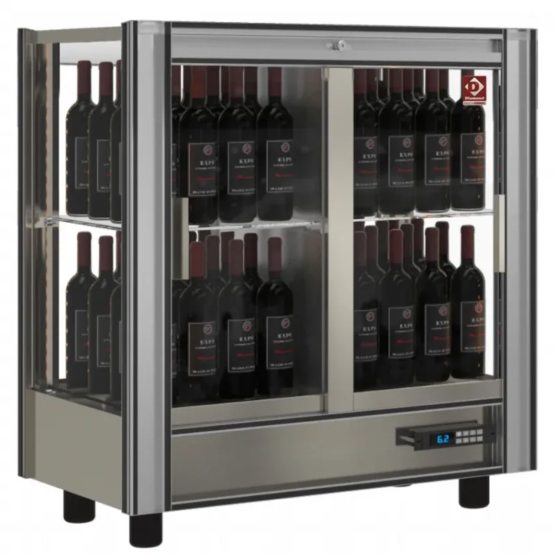 Satisfait Ou Remboursé Vitrine vins réfrigérée modulable traversante 216 l positive