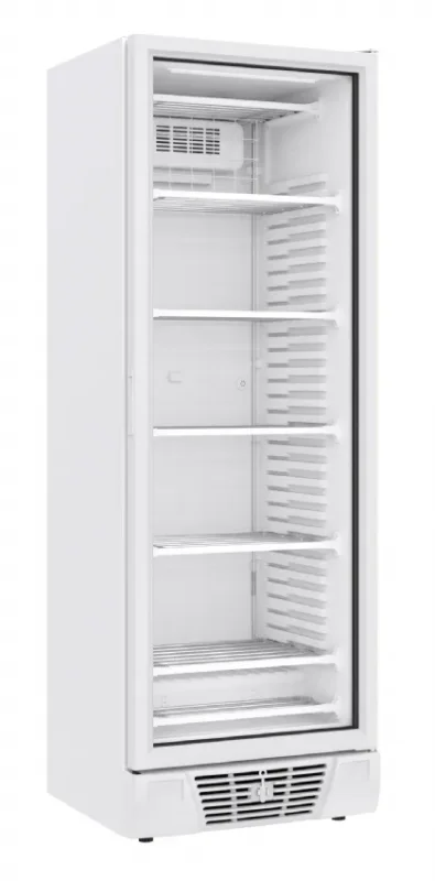 Dernière Chance Armoire congélateur professionnel une porte vitrée blanc 382 litres