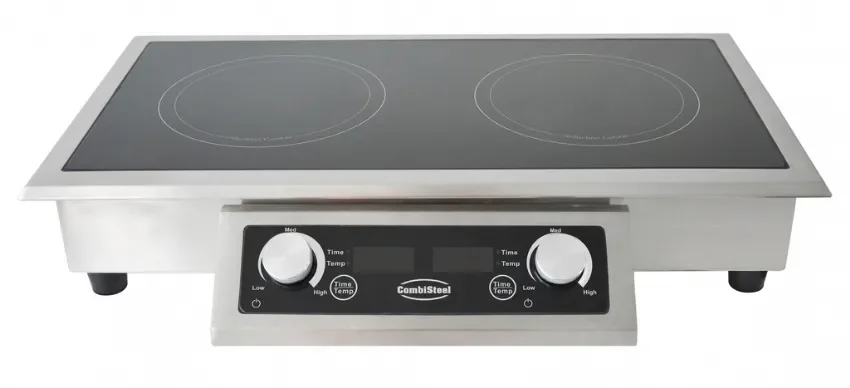 Cuisinière à induction professionnelle à poser 2 zones triphasé Expédié Aujourd’hui
