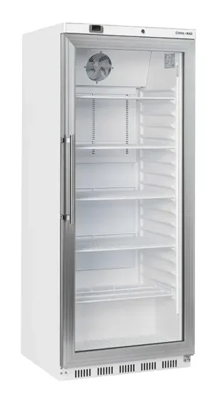 Usine Directe Armoire réfrigérée positive professionnelle blanche 1 porte vitrée 600 litres gaz r600a