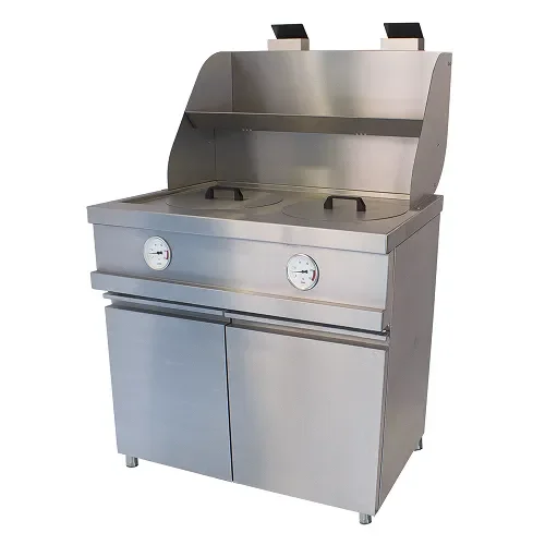 Meilleure Vente Friteuse professionnel gaz 2 cuves arrondis de 2x13 l