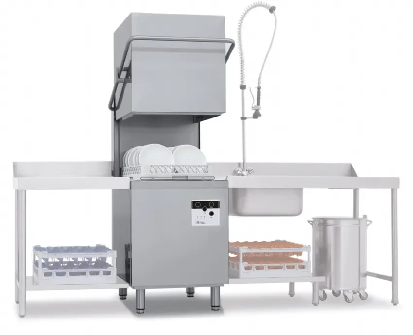 Lave-vaisselle professionnel à capot - 15 litres - panier 500 x 500 mm Livraison Gratuite