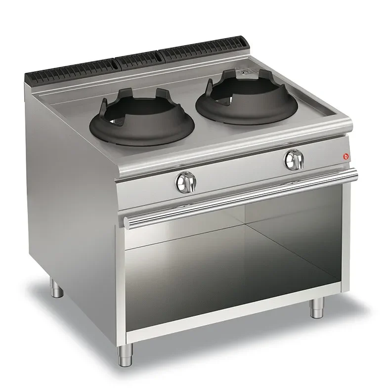 Prix Cassé Wok 2 feux 14 kw gaz sur placard ouvert
