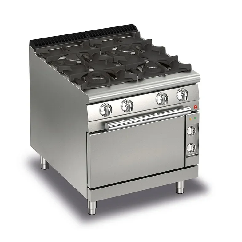 Fourneau électrique - 4 feux vifs gaz sur four Retour Gratuit