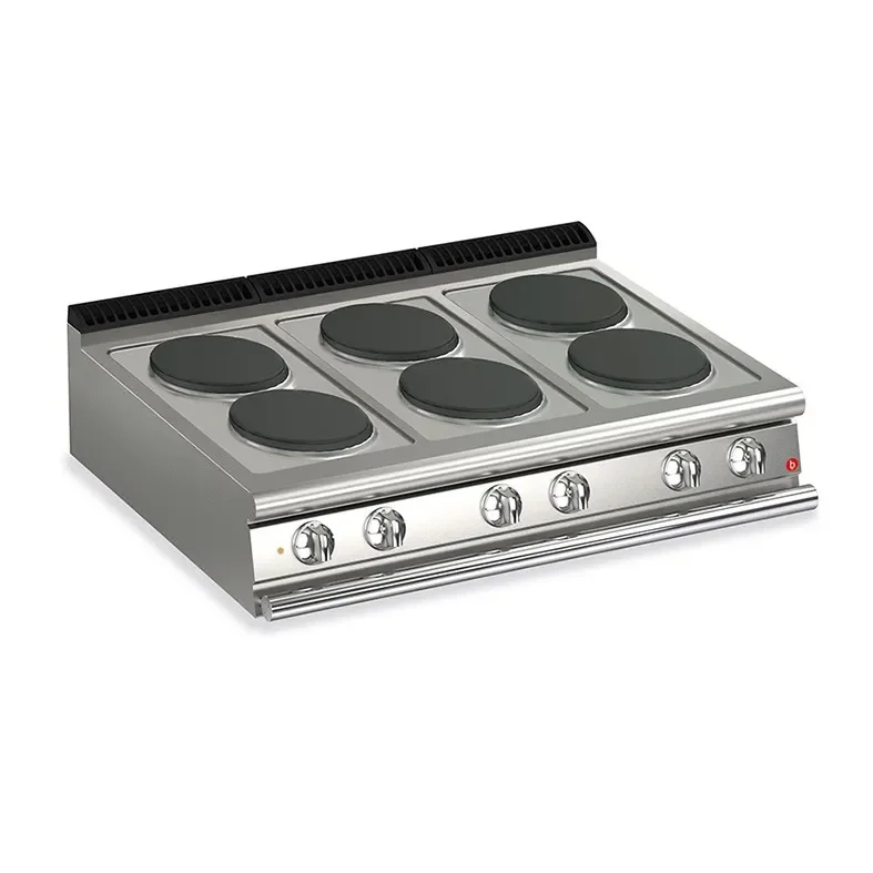 Prix Réduit Plaque de cuisson à poser - 6 plaques électriques 1200 mm de largeur