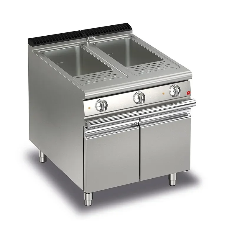 Cuiseur à pâtes monobloc électrique - 2 x 26 litres Paiement Sécurisé