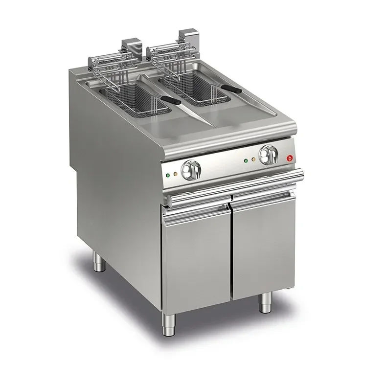 Dernière Chance Friteuse électrique monobloc - 10 + 10 litres