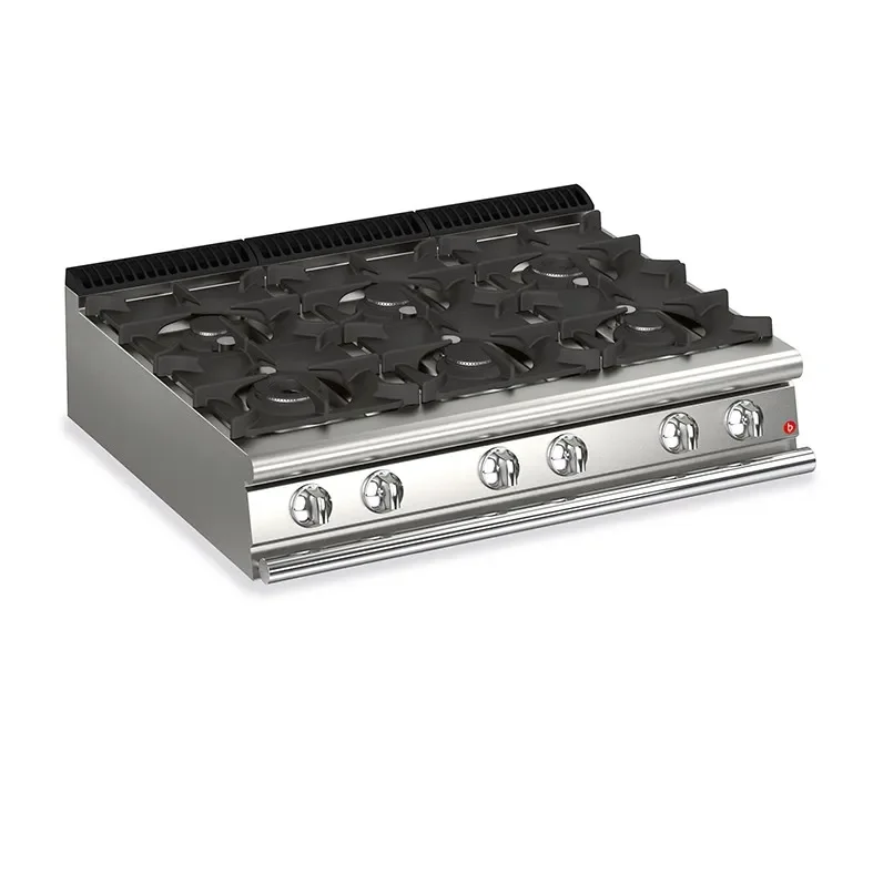 Plaque - top 6 feux vifs gaz de cuisson Nouvel Arrivage
