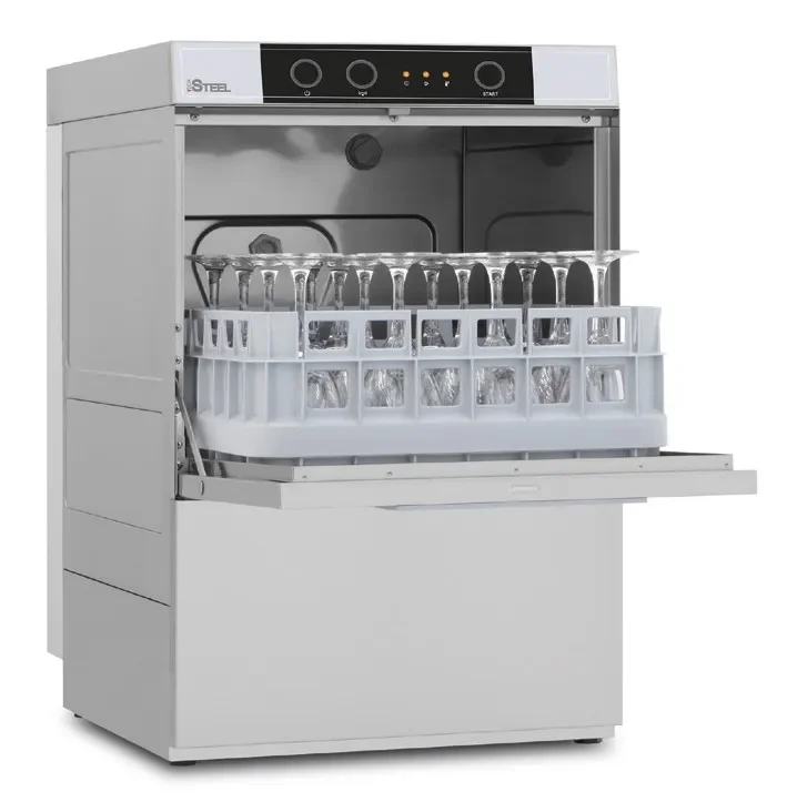 Solde Lave-verres professionnel avec pompe de vidange et adoucisseur - 8 litres panier 390 x 390 mm