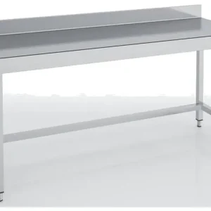 Vente Flash Table adossée en inox 1100x700x850 avec renfort