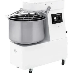 Vente Directe Pétrin à spirale blanc triphasé tête et cuve fixes 2 vitesses avec cuve 48 l