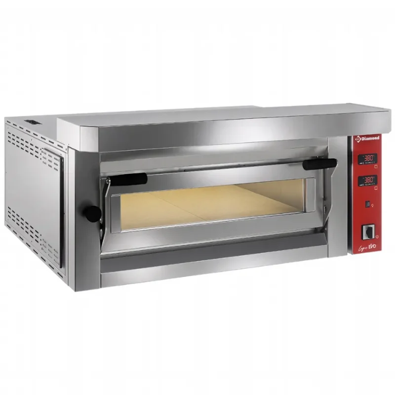 Remise Four électrique professionnel 4 pizzas 35 cm - entièrement en pierre réfractaire