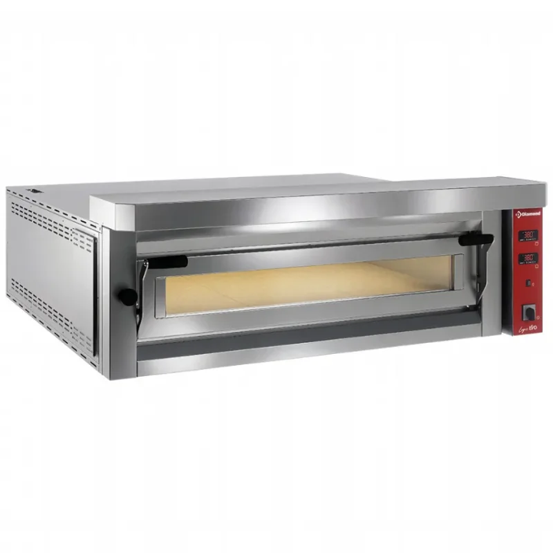 Nouveauté Four électrique professionnel extra large 9 pizzas 350mm - entièrement en pierre réfractaire