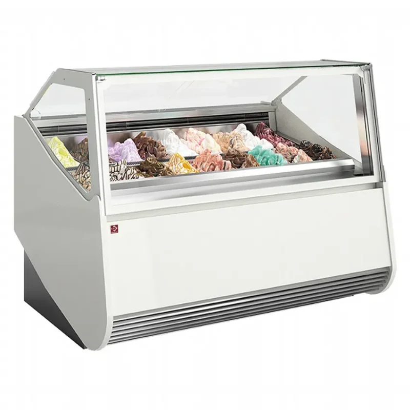 Vitrine à crème glacée 12 bacs inox 360x165 mm Bon Plan
