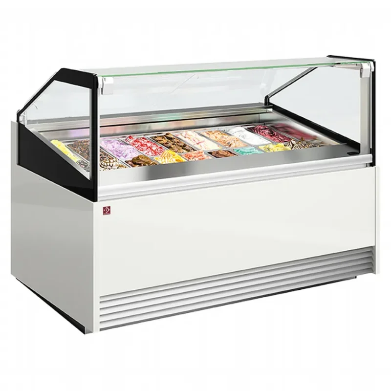 Vitrine à crème glacée 24 bacs inox 360x245 mm Retour Gratuit