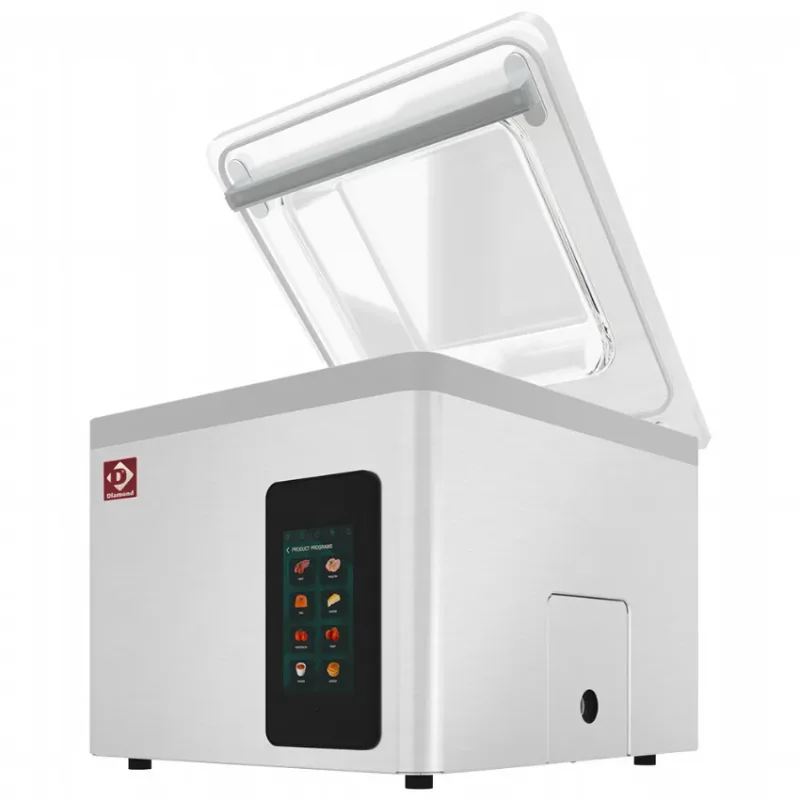 Livraison Gratuite Machine sous vide commandes digitales cuve inox 370x420xh180 mm - 21 m3/h