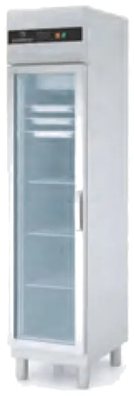 Offre Exclusive Armoire réfrigérée inox gn1/1 avec cotés emboutis 1 porte battante vitrée-2 / +8°c - 300l