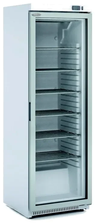 Expédié Aujourd’hui Armoire d'exposition réfrigérée professionnelle vitrée inox 1 porte battante +0 / +7°c - 348l
