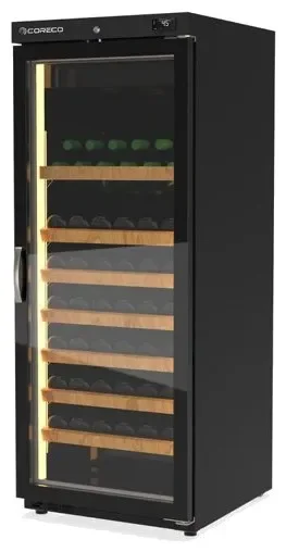 Offre Exclusive Cave à vins positive noire 1 porte vitrée +2 / +18°c - 240l