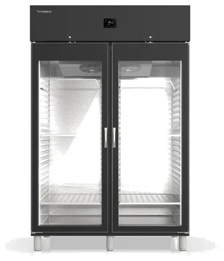 Meilleur Choix Armoire de maturation professionnelle vitreée noire 2 portes -2 / +8°c - 1400l