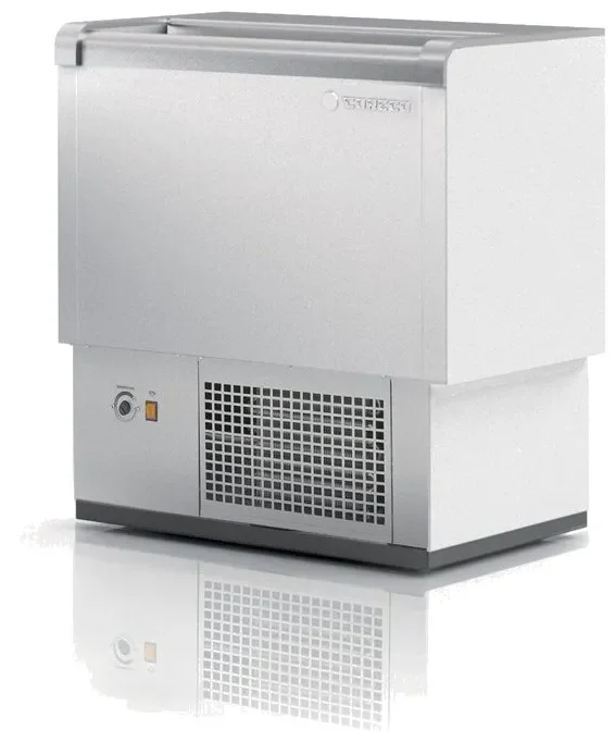 Authentique Refroidisseur à bouteilles et cannettes 1 porte avec dessus inox et fond plat - 110l