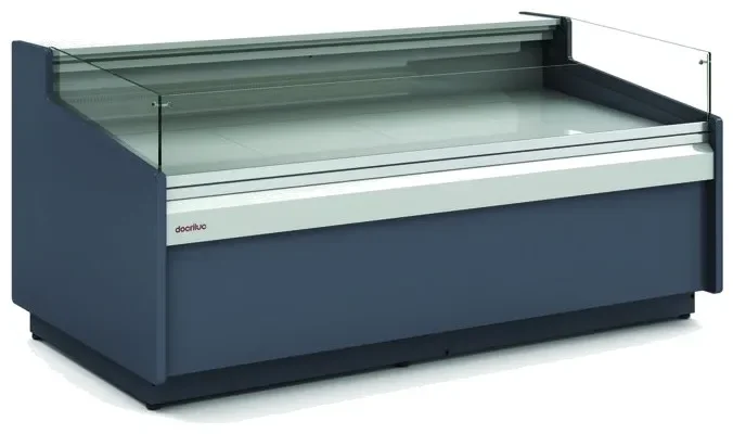 Nouvel Arrivage Vitrine libre service avec surface d'expo en inox prof 1100mm - 2945x1080x910mm