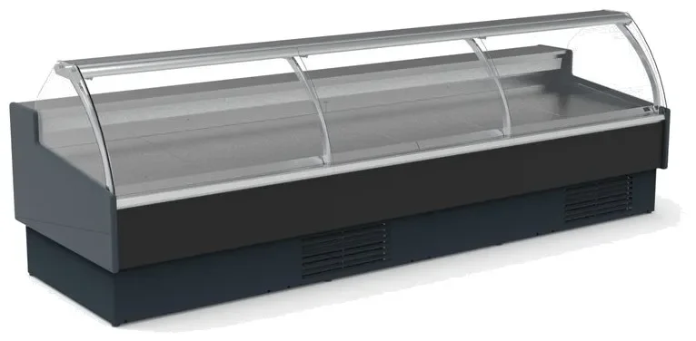 Vitrine réfrigérée avec vitre relevable -1 / +5°c (m1) prof 1200mm - 3810x1215x1245mm Solde