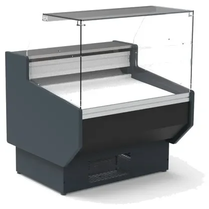 Vitrine horizontale positive avec vitre droite rabatable -2 / +4°c prof 940 - 1265x940x1244mm Prix Promo