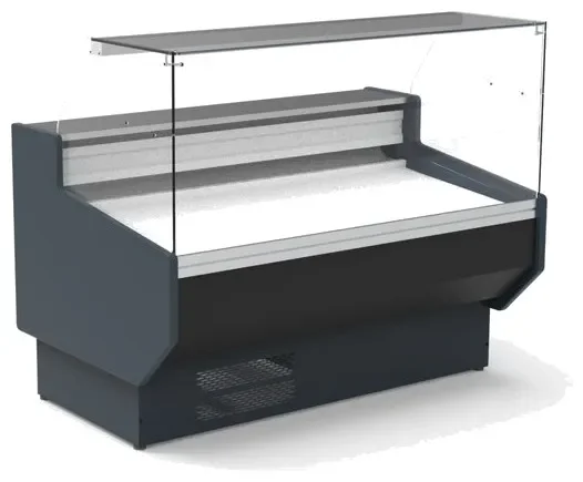 Soldes Vitrine horizontale positive avec vitre droite rabatable -2 / +4°c prof 940 - 1505x940x1244mm