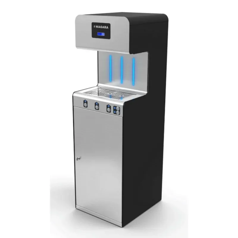 Refroidisseur d'eau froide, ambiante ou gazeuze noir sur sol debit continu 80l - 120l/h Achetez Aujourd’hui
