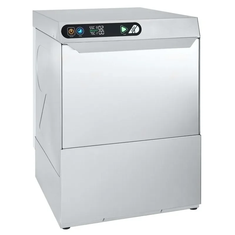 Bon Marché Lave vaisselle professionnel triphasé avec kit doseur et adoucisseur paniers 500x500mm - 17l