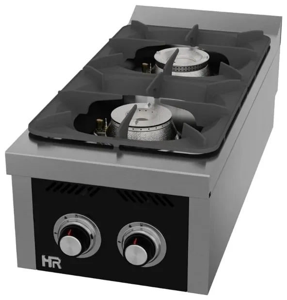 Fourneau à gaz 2 bruleurs à poser - 10,5 + 8,5 kw Authentique