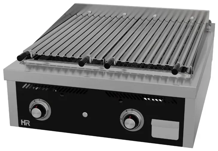 Grill barbecue gaz à poser largeur 800mm - 25kw Populaire