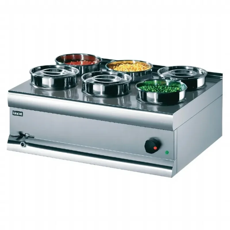 Bain- marie inox avec 6 pots en inox de 4,5 litres Acheter En Ligne