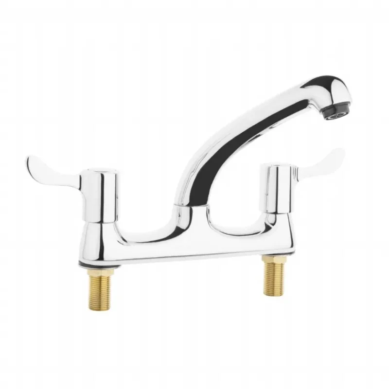 Soldes Robinet mitigeur double leviers chaud et froid de 8cm