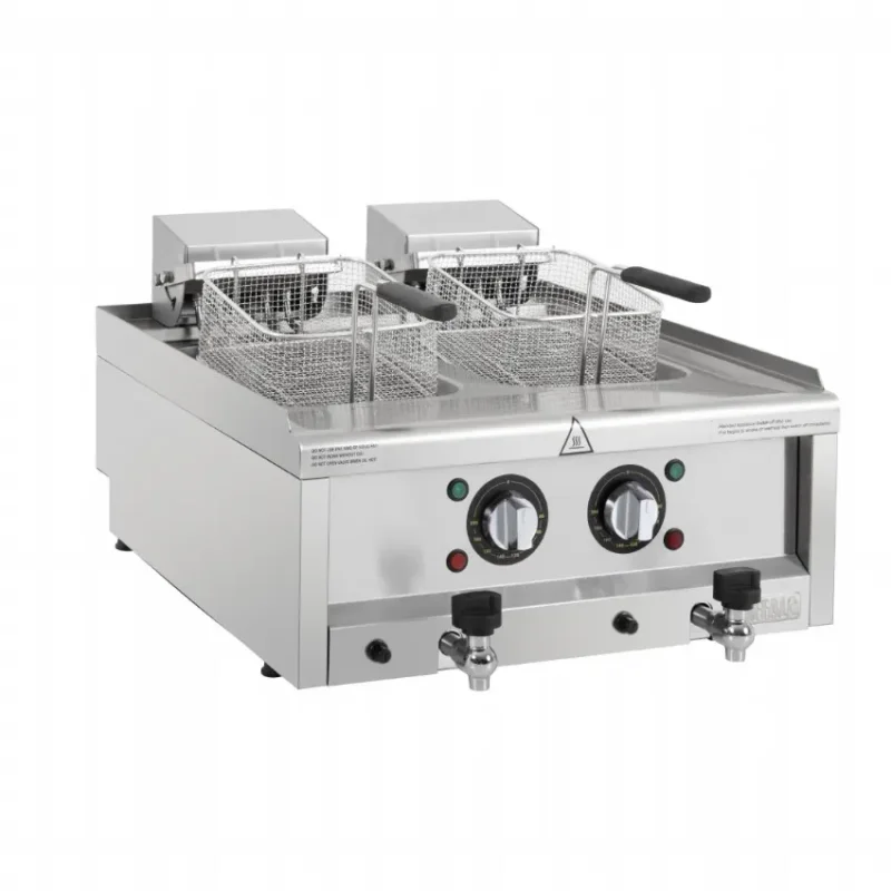 Expédié Aujourd’hui Friteuse électrique double 2 x 8 litres