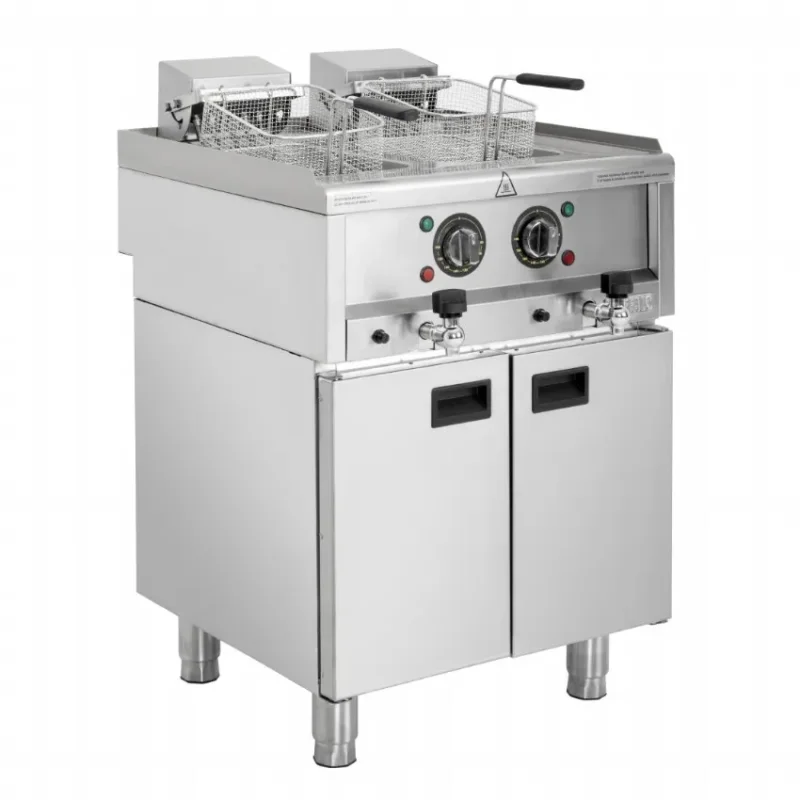 Livraison Express Friteuse électrique double cuve 2x 8 litres